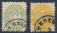 1864 2kr + 3kr vegyes minőség