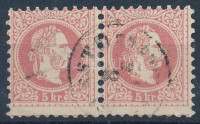 1867 5kr pár képbe fogazva