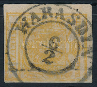 1850 1kr HP okkersárga 'WARASDIN'