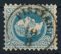 1867 10kr festékhiányos medallion 'PISTYÁN'