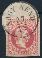 1867 5kr 'NAGY KEND' (Gudlin 400 p)