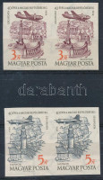 1958 40 éves a magyar repülőbélyeg vágott sor párban (10.000)