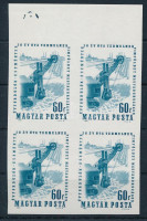 1964 Évfordulók - Események Bányásznap vágott ívszéli négyestömb (4.000)