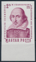 1964 Események Shakespeare ívszéli vágott bélyeg