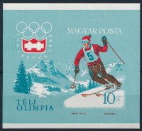 1964 Téli Olimpia (II.) - Innsbruck vágott blokk (6.000)