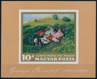 1966 Festmény (I.) vágott blokk (4.000)