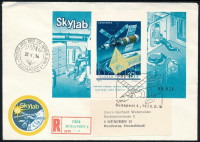 1973 Skylab vágott blokk FDC-n (3.500)