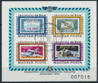 1974 Bélyegnap - Aerofila (III.) vágott blokk (4.000)