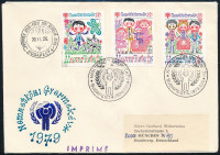 1979 Nemzetközi gyermekév I. vágott sor FDC-n (4.500)