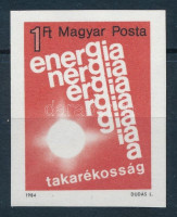 1984 Energiatakarékosság vágott bélyeg