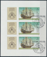 1986 Stockholmia vágott kisív / Mi 3834 imperforate mini sheet