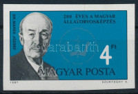 1987 200 éves a magyar állatorvosképzés vágott bélyeg