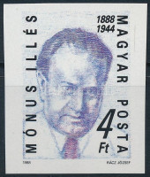 1988 Mónus Illés vágott bélyeg