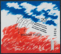 1989 A francia forradalom 200. évfordulója vágott blokk