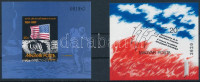 1989 A francia forradalom 200. évfordulója vágott blokk + 1989 Első ember a Holdon (II.) vágott blokk (8.500)