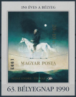 1990 Bélyegnap (63.) - Festmény (XXV.) vágott blokk (5.500)