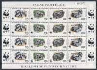 1999 WWF Piton kisív Mi 1159-1162