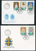 1991 Magyarországi Mária kegyhelyek vágott sor 2 db FDC-n