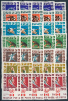 1976 Az évfolyam sorai és önálló bélyegei több példányban, 19 db stecklapon (30.900)