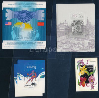 1987 Bélyegnap (60.) 7 db blokk + 1987 Orchideák 9 db blokk + 1987 Téli olimpia (VIII.) - Calgary 8 db blokk + 1987 Csúcstalálkozó 7 db blokk (10.950)