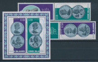 1974 Cook emlékpénzek sor Mi 422-423 + blokk Mi 37