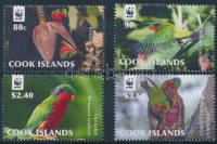 2010 WWF: Papagájok sor Mi 1679-1682