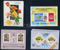 1982 Labdarúgó Világbajnokság (IV.) - Spanyolország 6 db vékony sorszámú és 1 db vastag sorszámú blokk + 1982 Rózsák 9 db blokk + 1982 Philexfrance 8 db blokk + 1982 George Washington 6 db blokk (12.600)