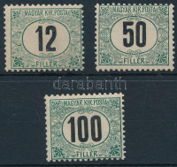 1905 Zöldportó 'A' 12f, 50f, 100f (44.000)