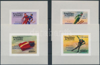 1976 Téli olimpia sor vágott blokkformában Mi 731-734