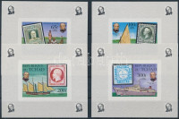 1979 Sir Rowland Hill halálának 100. évfordulója vágott sor blokk formában Mi 872-875