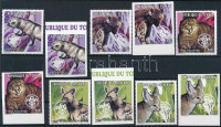 1998 Cserkész; Vadállatok fogazott és vágott sor Mi 1646-1651 A+B + kisívsor Mi 1646-1651 A (Mi 1649 A+B hiányzik / missing)