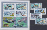 2012 Cápák és világítótornyok sor Mi 2539-2542 + kisív