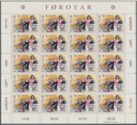 1985 Europa CEPT Zene éve kisív sor Mi 116-117