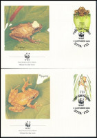 1988 WWF Békák sor 4 db FDC-n Mi 586-589