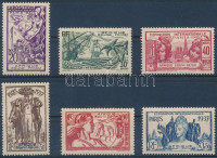 1937 Párizsi világkiállítás sor Mi 75-80