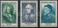 1955 Híres emberek 3 érték Mi 1055-1056, 1058