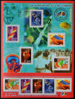 2001 Tudományos események a 20. században kisív Mi 3561-3565