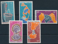 1970 Osztriga és gyöngy horgászat sor Mi 115-119