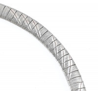 Ezüst (Ag) masszív, mintás kígyó nyaklánc, jelzett, h: 43 cm, nettó: 32,5 g