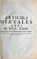 Articuli Diaetales Anni M.DCC.XXIII.