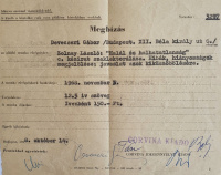 Devecseri Gábor (Budapest, 1917 - Budapest, 1971) költő, író, műfordító hivatalos megbízása a Corvina Kiadótól Zolnay László „Halál és halhatatlanság