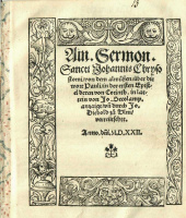 Chrysostomus, Johannes: Ain. Sermon.