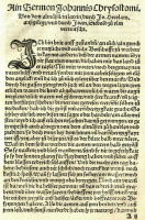 Chrysostomus, Johannes: Ain. Sermon.
