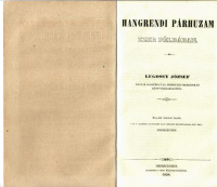 Lugossy József: Hangrendi párhuzam ezer példában.