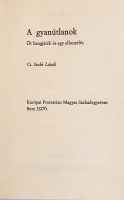 Szabó László, Cs.(ekefalvi): A gyanútlanok. Öt hangjáték és egy elbeszélés.