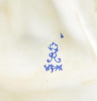 Wurttemberg Porzellan Manufaktur porcelán szenteltvíz tartó fali edény festett biszkvit porcelán, hibátlan. 23 cm