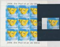2006 Osztrák Posta részbeni privatizálása bélyeg + kisív Mi 2600