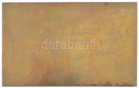 Lajos József (1936-) DN 'MTA - Martonvásár - Mezőgazdasági Kutatóintézetének Gazdasága' egyoldalas, öntött bronz plakett (72x130,5mm) T:1-
