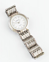 Geneva kvarc férfi karóra, fém szíjjal, elemcserére szorul, d: 30 mm