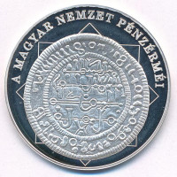 DN 'A magyar nemzet pénzérméi - Magyar pénz - arab felirat 1172-1196' Ag emlékérem, kapszulában, tanúsítvánnyal (10,37g/0.999/35mm) T:PP